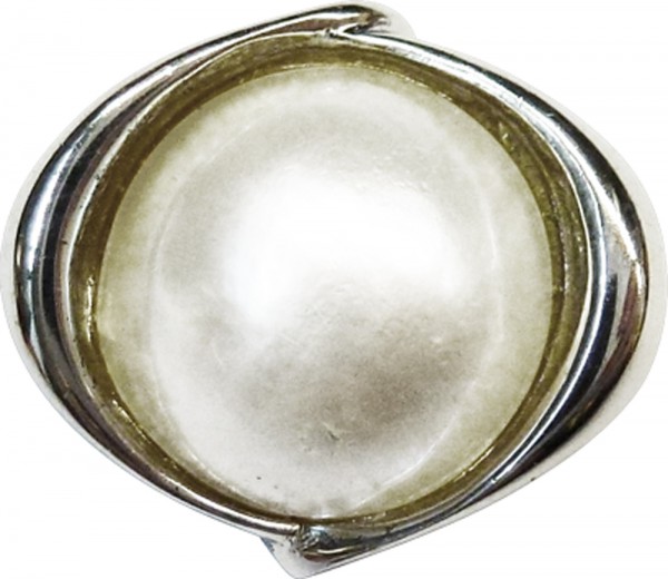 Hübscher Anhänger in Silber Sterlingsilber 925/-, poliert, mit einer Mabeperle