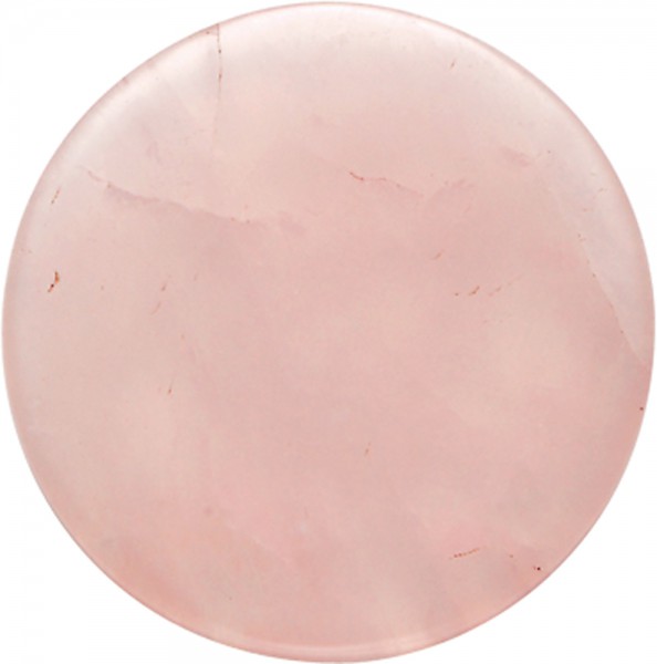 your Joice, coin/Münze rosa farbener Rosenquarz Ø 32mm, Sammel und Wechselsystem, kompatibel mit Nikki Lissoni