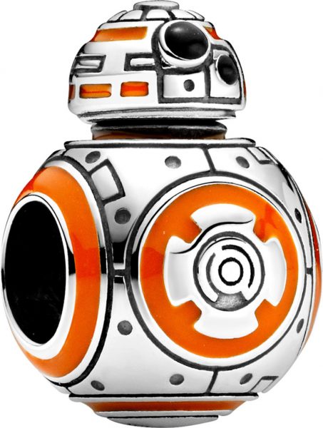 Pandora x Disney Star Wars Charm 799243C01 Star Wars BB-8 Silber 925 Orangene Schwarze Emaille