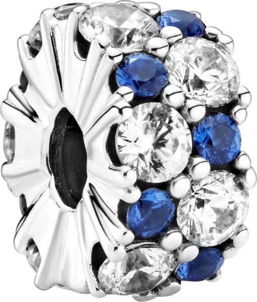 Pandora Clip Charm 799171C01 Clear Blue Sparkle Silber 925 clear cubic zirconia stellar blue crystal silicon grip