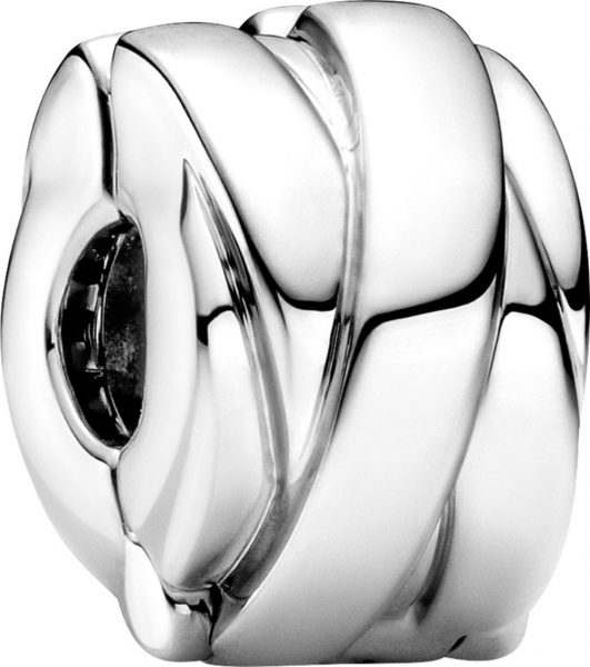 Pandora Clip Charm 799502C00 Polished Ribbons Clip Sterling Silber 925