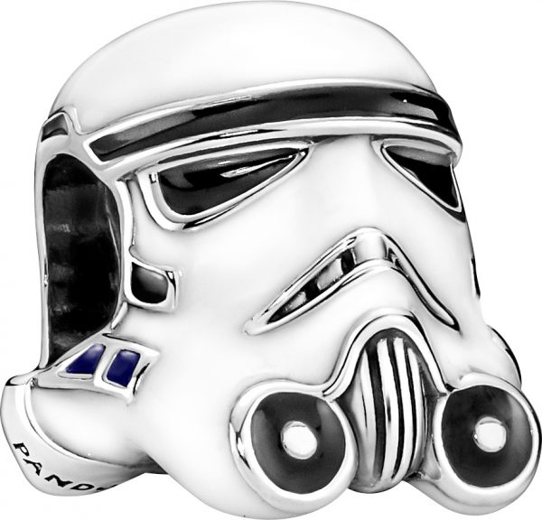 Pandora Star Wars Charm 791454C01 Stormtrooper Helmet Motif Sterling silver