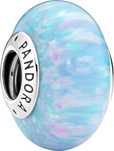 Pandora Charm 791691C01 Opalescent Ocean Blue Silber 925 lab created Opal