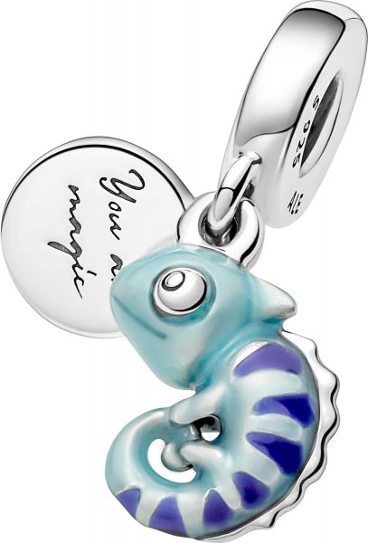 Pandora Charm Anhänger 791676C01 Colour Changing Chameleon Silber farbe wechselnde Emaille