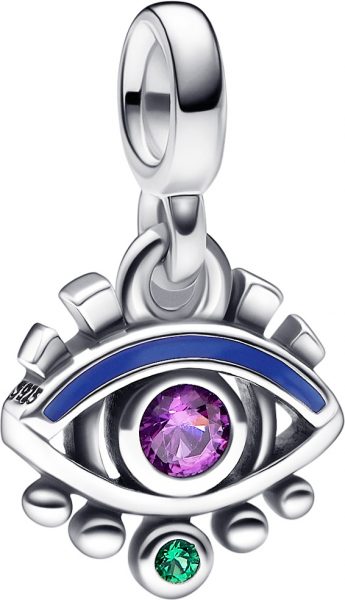 Pandora Sale Me Charm Anhänger 792295C01 The Eye Silber 925 Kristall Emaill blau