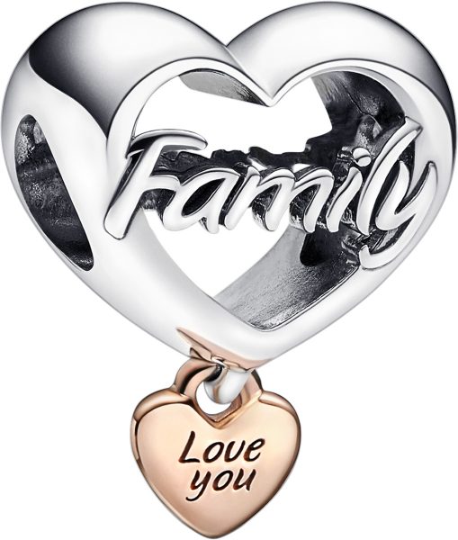 Pandora Charm 782326C00 Love you Family Heart