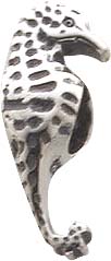 Bead Seepferd aus 925/- Silber Sterlingsilber, geeignet für Ketten bis 4,5 mm Stärke, Breite: ca. 7 mm, Höhe: ca. 20 mm, Tiefstpreisgarantie bei Abramowicz in Stuttgart