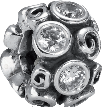 PANDORA Charms Element 790330CZ aus 925/- Silber Sterlingsilber, mit klarem Zirkonia