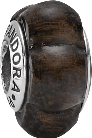 PANDORA Element Holz mit St erlingsilber 925/- Coracao de negro