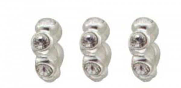 Beads Set 3-teilig Material: 925/- Silber Sterlingsilber Steinbesatz: Zirkonia geeignet für Ketten bis 4 mm Stärke   Durchmesser: je Bead ca. 7 mm   Ihr Juwelier in Stuttgart, ABRAMOWICZ