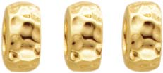 Beads Set 3-teilig Material: 925/- Silber Sterlingsilber, vergoldet  Geeignet für Ketten bis 4 mm Stärke   Durchmesser ca. 8 mm  Tiefstpreisgarantie bei Abramowicz in Stuttgart Topdesign zum Toppreis