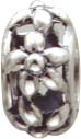 Durchbrochenes Blütenbead aus echtem Silber Sterlingsilber 925/-, teilweise geschwärzt, geeignet für Ketten bis 4 mm Stärke, Durchmesser des Beads 10 mm. Hitpreis bei Abramowicz in Stuttgart, Ihrem Vertrauensjuwelier.